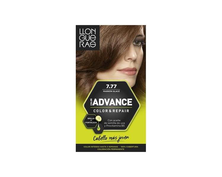 Llongueras Color Advance Hair Colour 7.77 Iced Brown