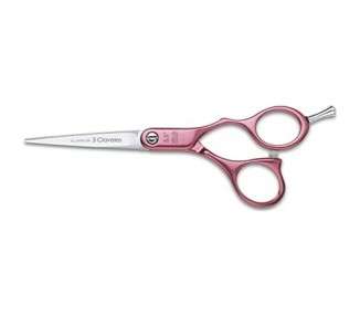 3 Claveles Duraluminio Hair Cutting Scissors 5.5" Pink