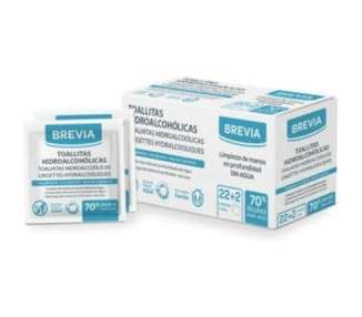Brevia Hydroalcoholic Wipes - Pack of 24