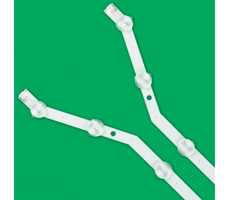 Kit 2 Tiras con 9 Leds BN96-27468A D3GE-320SM0-R2 UE32EH4003W para TV Samsung 32