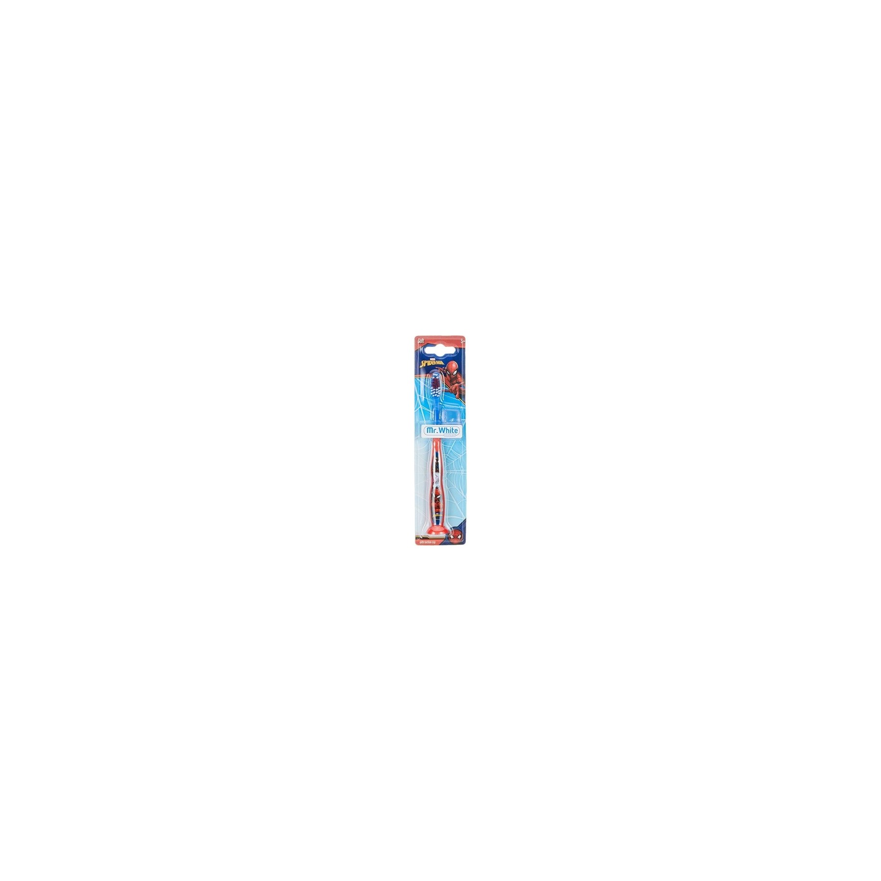 Mr White Jr Spider-Man Hand Toothbrush with Protective Cap