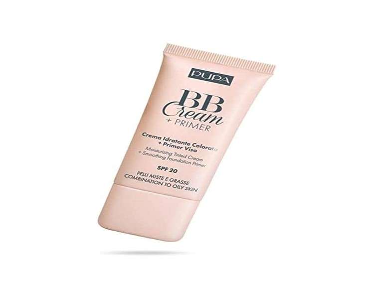 PUPA BB Cream + Primer for Oily Skin 01 Nude Product Cosmetic Make Up