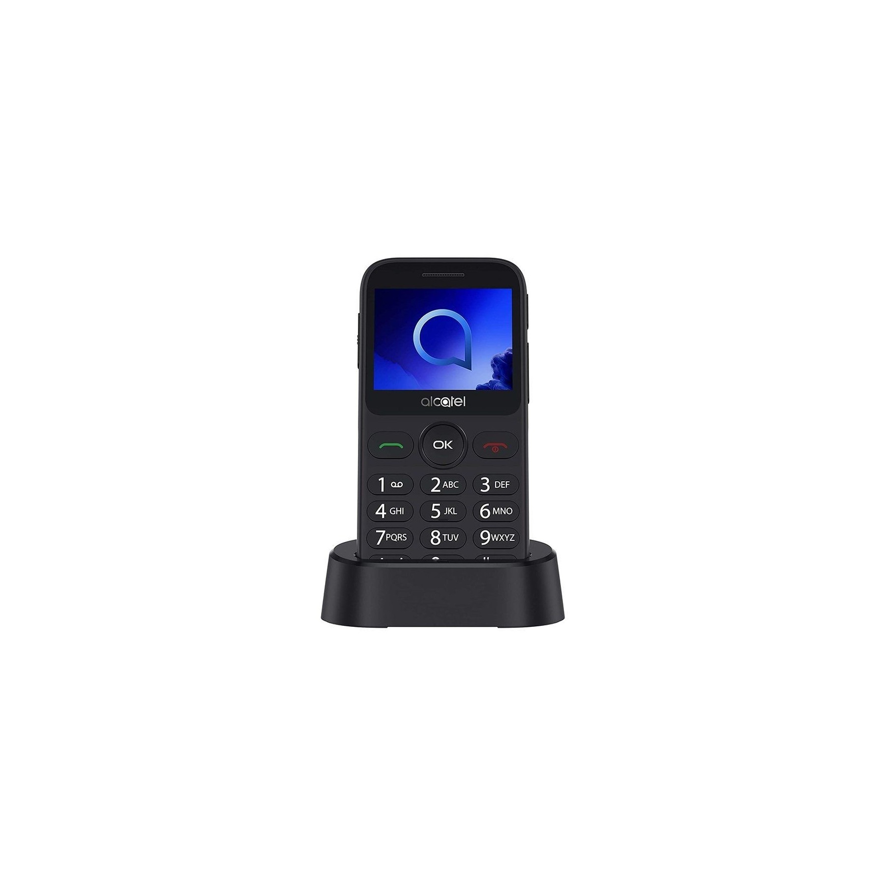 Teléfono Móvil Alcatel 2019G Para Personas Mayores Plata Metal