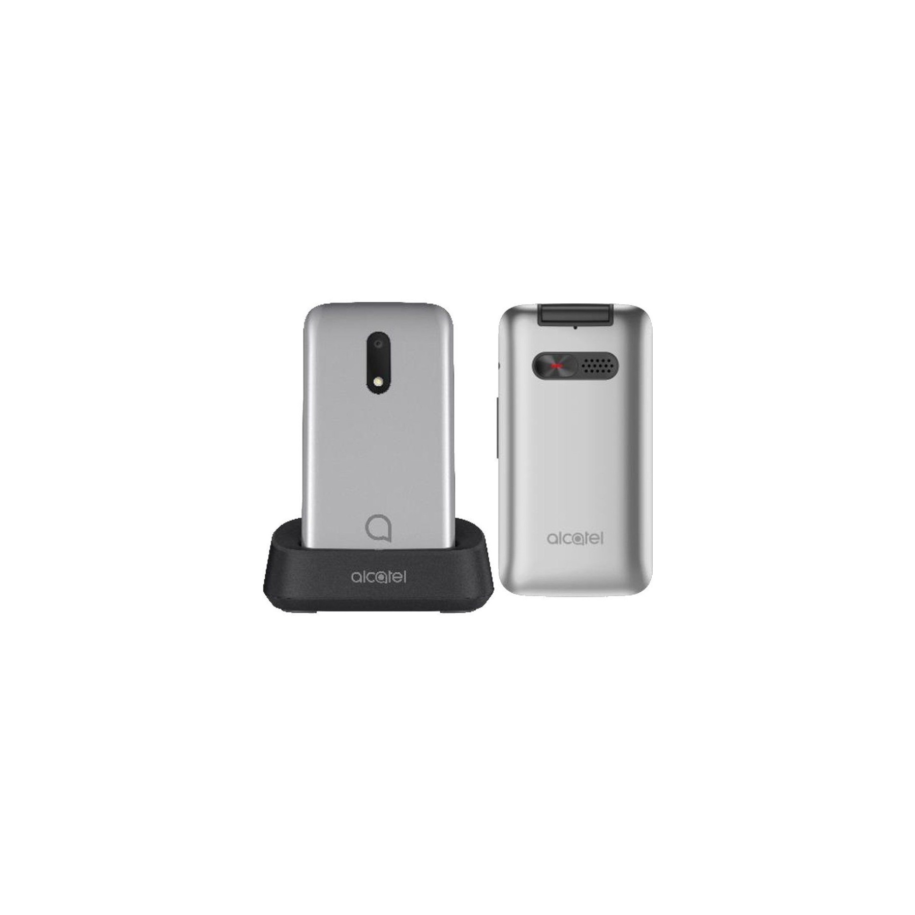 Teléfono Móvil Alcatel 30.26 Para Personas Mayores Plata