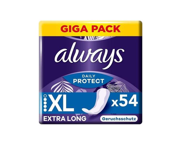 Always Dailies Long Plus Extra Protect Damen Slipeinlagen 54 Binden Fresh Scent Breathable Flexible