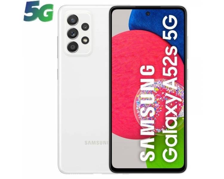 Smartphone samsung galaxy a52s 6gb/ 128gb/ 6.5'/ 5g/ blanco