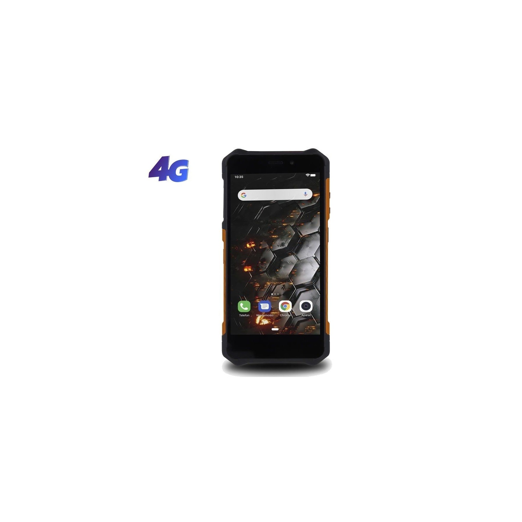 Smartphone ruggerizado hammer iron 3 lte 3gb/ 32gb/ 5.5'/ negro y naranja