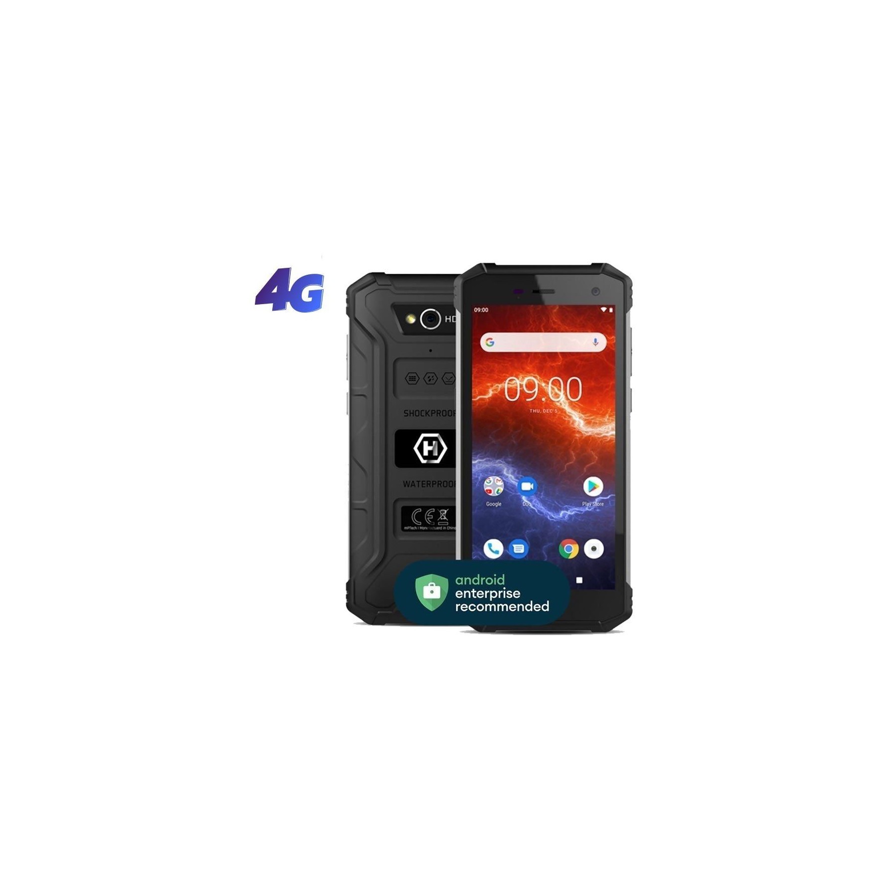 Smartphone ruggerizado hammer iron 3 lte 3gb/ 32gb/ 5.5'/ negro y plata