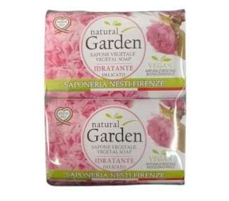 Nesti Firenze Natural Garden Idratante Soap 4.4 Ounces 125g - Pack of 2