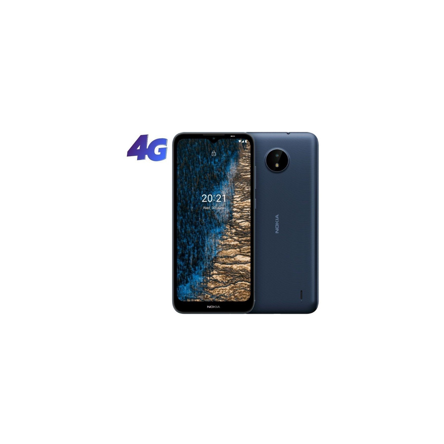 Smartphone nokia c20 2gb/ 32gb/ 6.5'/ azul oscuro