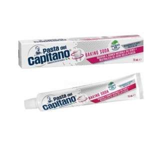 Pasta del Capitano Baking Soda Toothpaste with Organic Mint 75ml