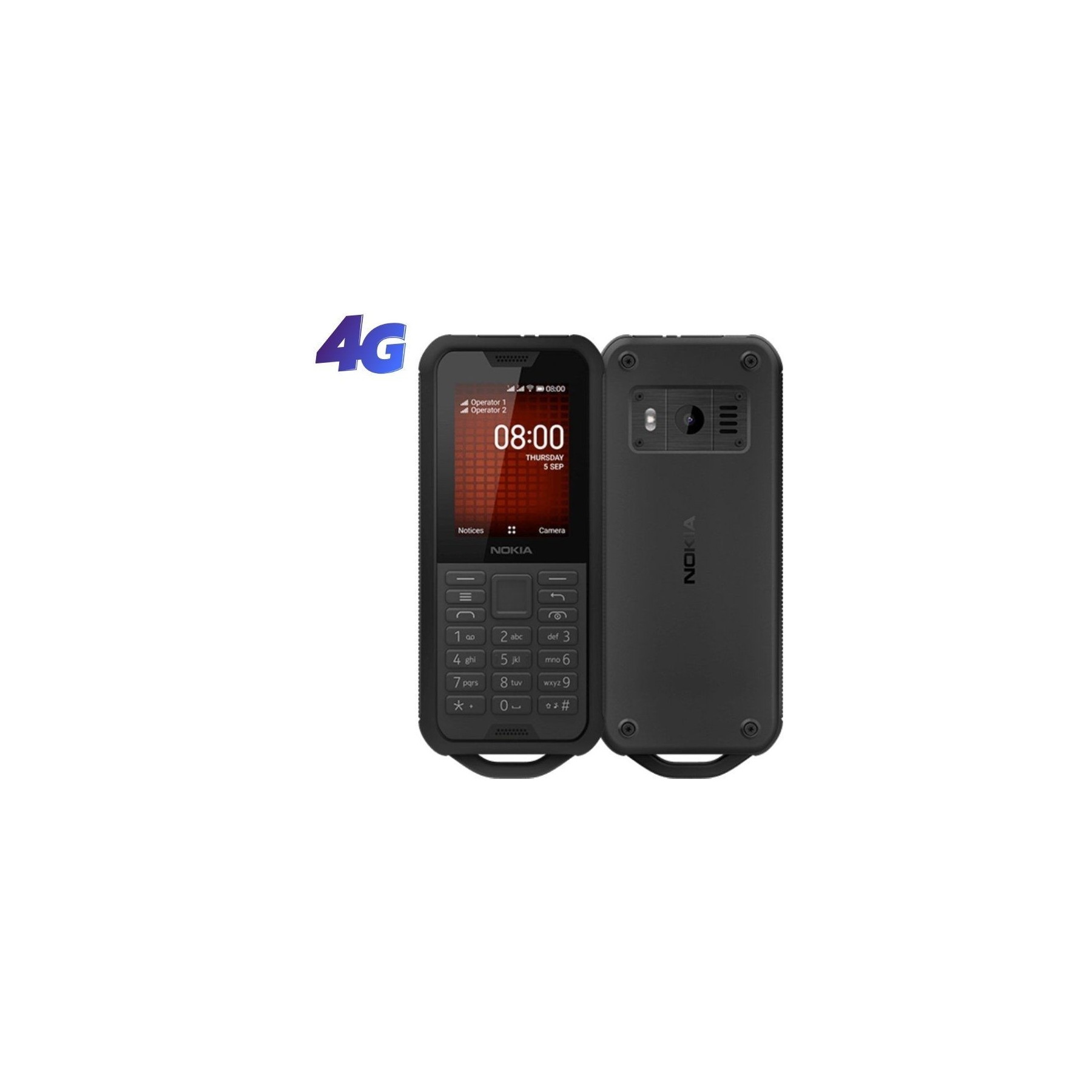 Teléfono Móvil Ruggerizado Nokia 800 Tough Negro Acero