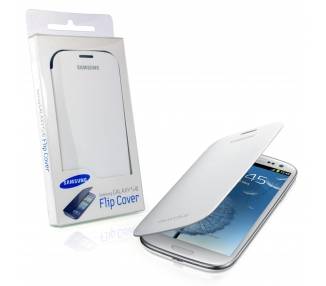 Funda Original Flip Para Samsung Galaxy S3 Blanco