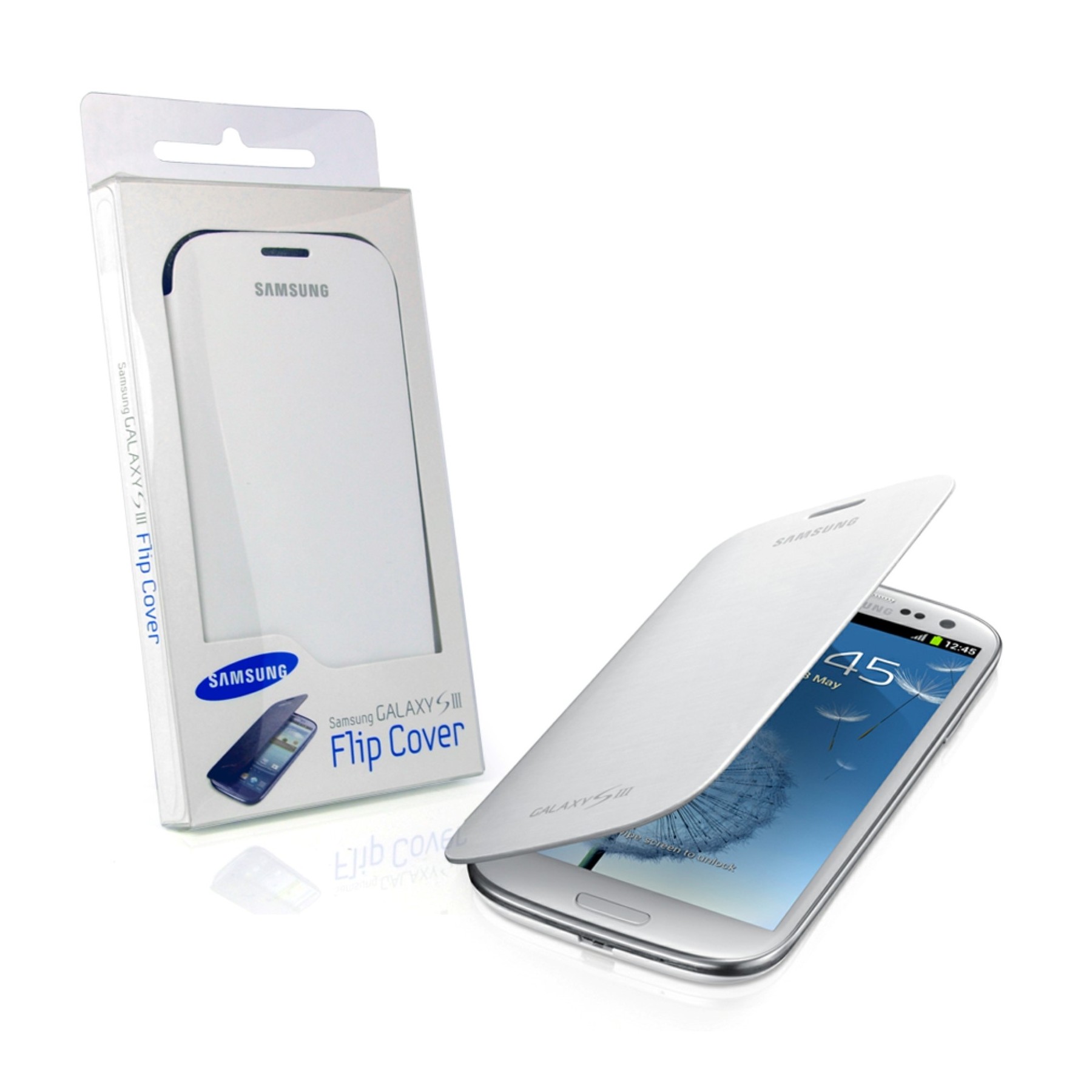 Funda Original Flip Para Samsung Galaxy S3 Blanco