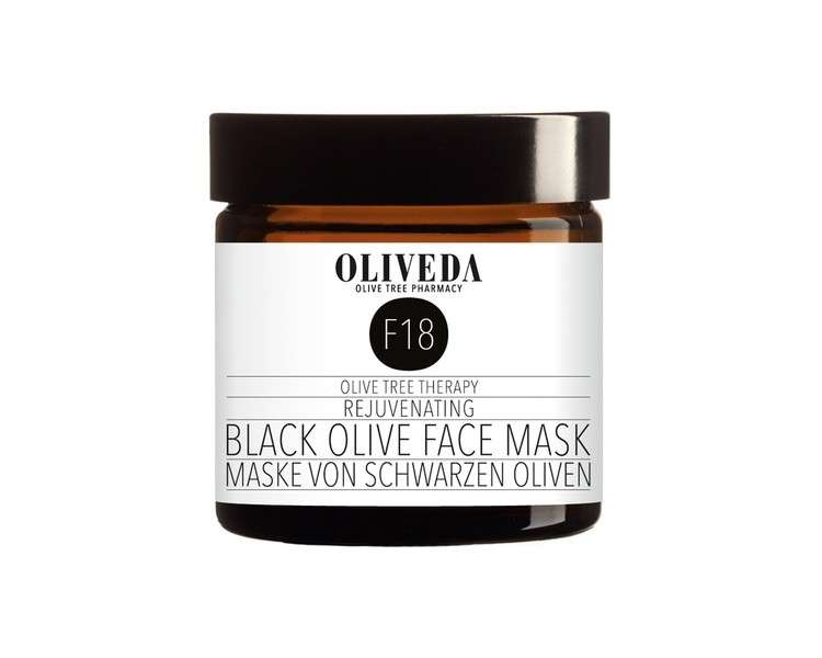 Oliveda F18 Black Olive Mask Rejuvenating Natural Cosmetics for Impure and Oily Skin 60ml