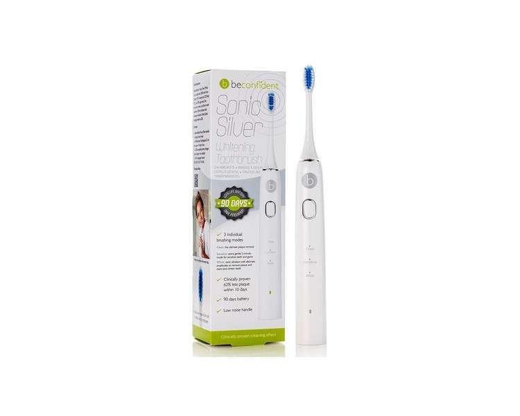 Beconfident Sonic Silver Toothbrush White/Silver