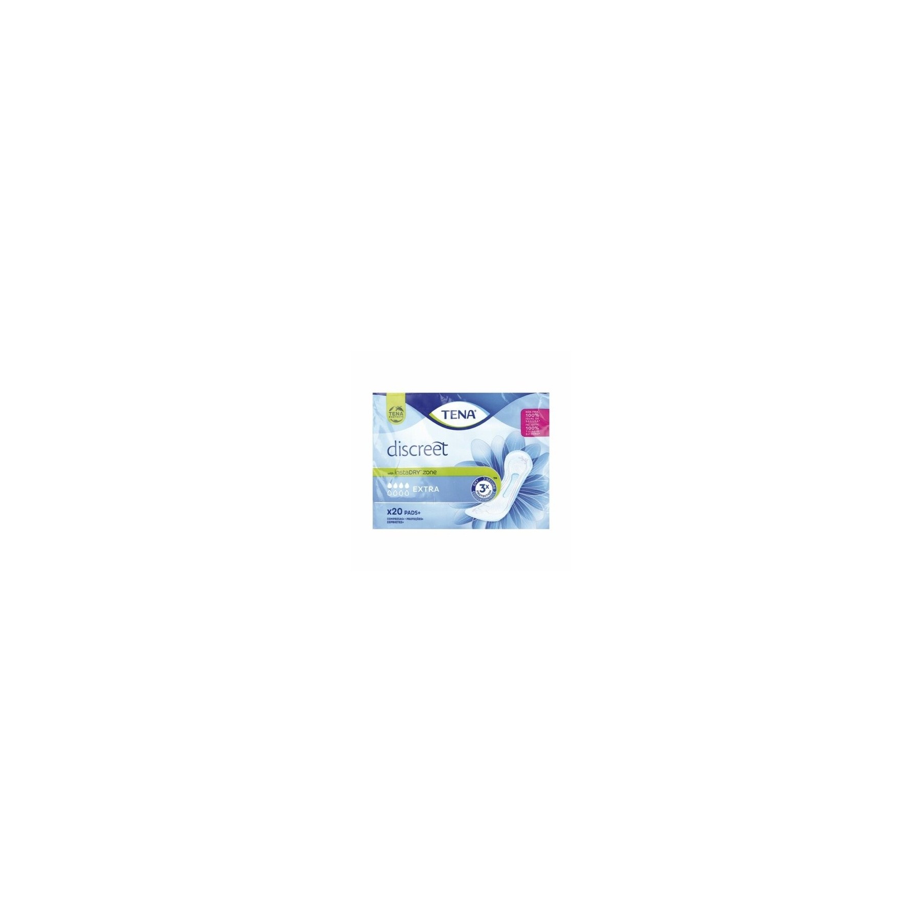 Tena Discreet Extra Normal Wingless Tablets 20 Units