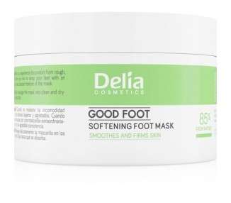 Delia Cosmetics Good Foot Softening Foot Mask Moisturizes Smooths and Firms Dry and Rough Skin 90ml