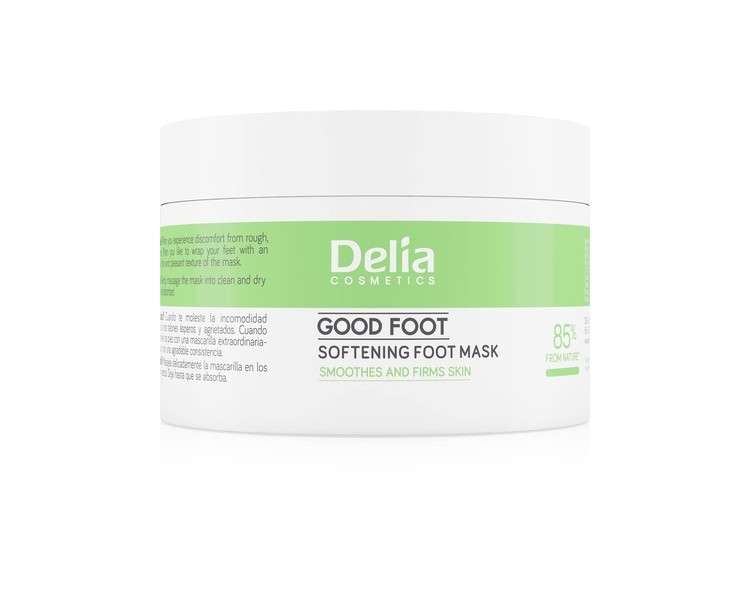 Delia Cosmetics Good Foot Softening Foot Mask Moisturizes Smooths and Firms Dry and Rough Skin 90ml