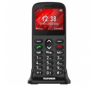 Teléfono móvil telefunken s420 para personas mayores/ negro