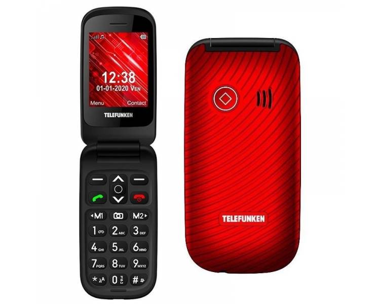 Teléfono Móvil Telefunken S440 Para Personas Mayores Rojo