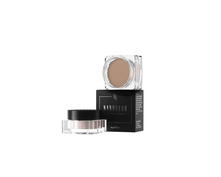 Nanobrow Eyebrow Pomade Light Brown - Waterproof Colorful Pomade for Precise Eyebrow Contouring and Filling