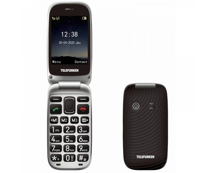 Teléfono móvil telefunken s540 para personas mayores/ negro