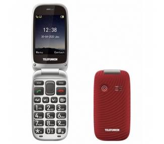Teléfono móvil telefunken s540 para personas mayores/ rojo