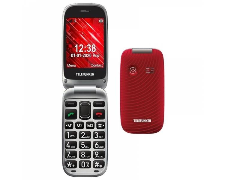 Teléfono móvil telefunken s560/ rojo