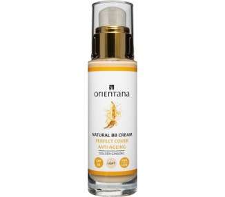 Orientana Natural BB Cream Perfect Cover Anti-Ageing SPF 30 Vegan Moisturizing Glow Effect 30ml - Golden Ginseng Light