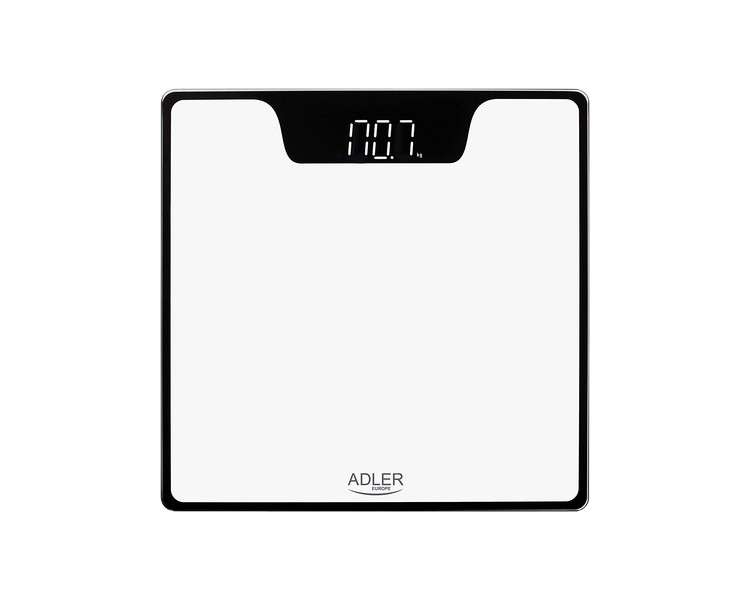 Adler AD8174w Digital Body Scale with High-Precision Sensors and Tempered Glass - White