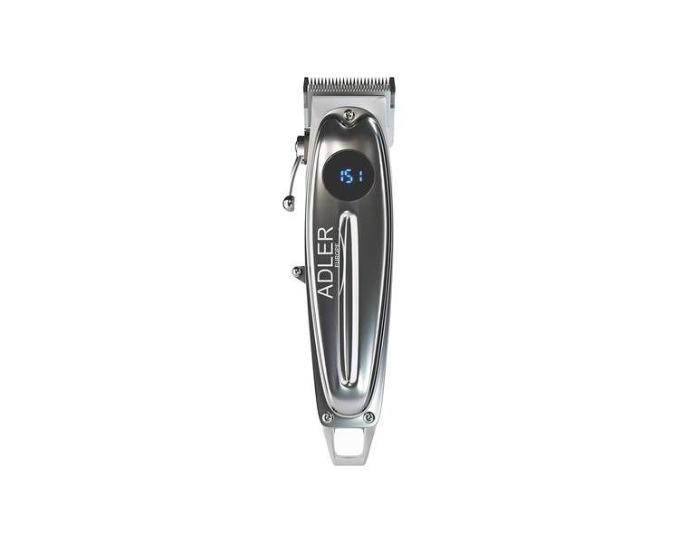 Adler AD 2831 Hair Clipper with LCD Display 100W 6 Attachments - Rechargeable Beard Trimmer