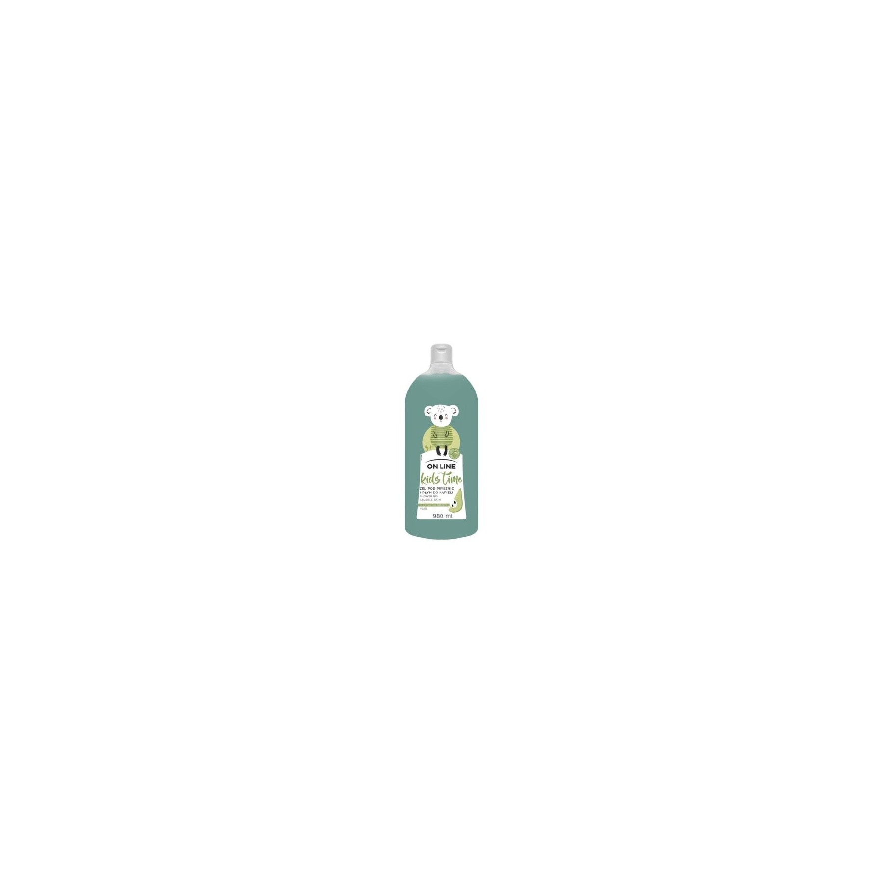 On Line Kids Time 2-in-1 Shower and Bath Gel for Children with Pear Scent 980ml