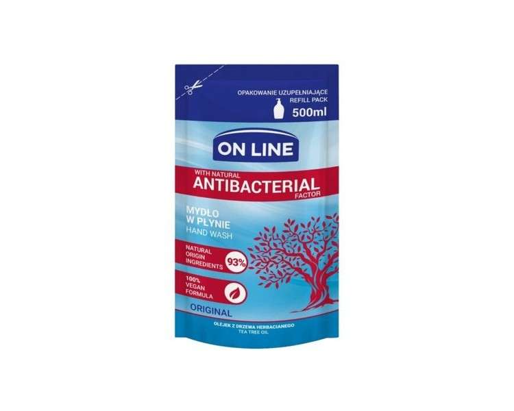 On Line Antibacterial Liquid Soap Original 500ml Refill Pack