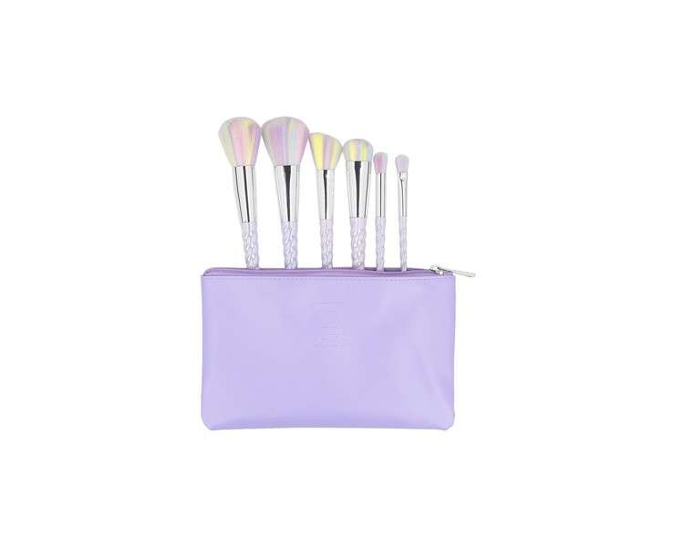 ilu Basic Set 6 Makeup Brushes with Unicorn Bag