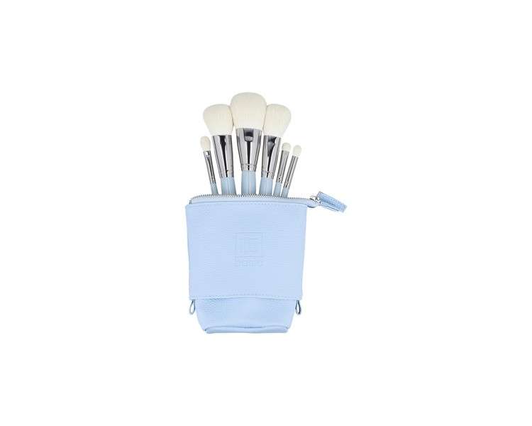 ilu Basic Set 6 Makeup Brushes with Blue Bag