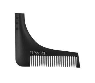 T4B LUSSONI BC 600 Barber Comb for Cutting and Styling Beard - Plastic