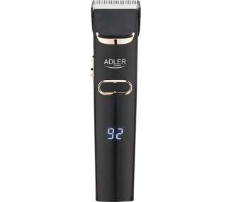 ADLER AD 2832 Hair Cutting Machine with 4 Attachments Ceramic Blade for Men - Precision Trimmer Beard Trimmer Hair Clipper Razor - Battery and Mains Operation