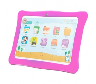 Tablet para niños innjoo k102 10'/ 1gb/ 16gb/ blanca y rosa