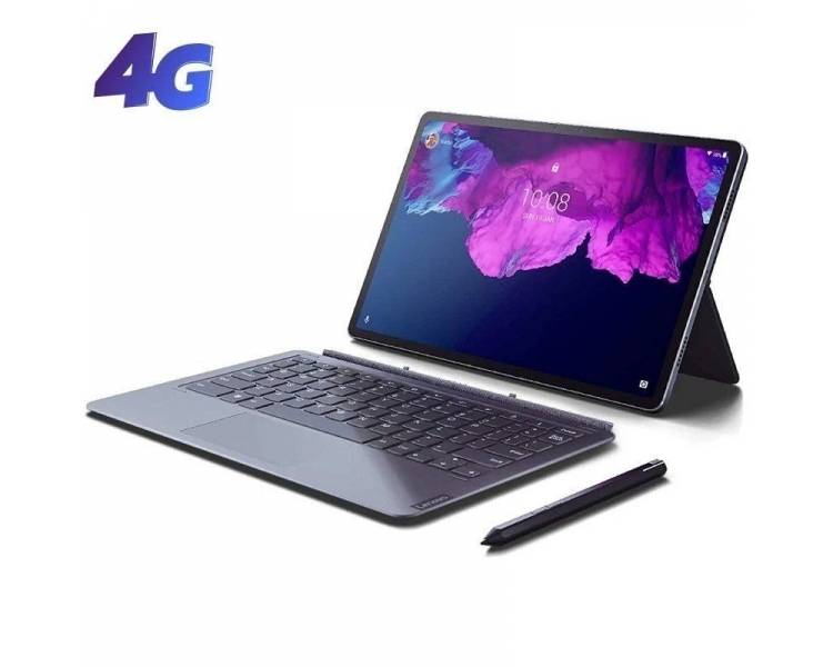 Tablet lenovo tab p11 pro 11.5'/ 6gb/ 128gb/ 4g/ gris pizarra/ incluye teclado y precision pen 2