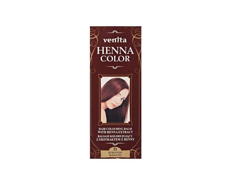 Venita Henna Color Hair Dye 75ml 11 Burgundy