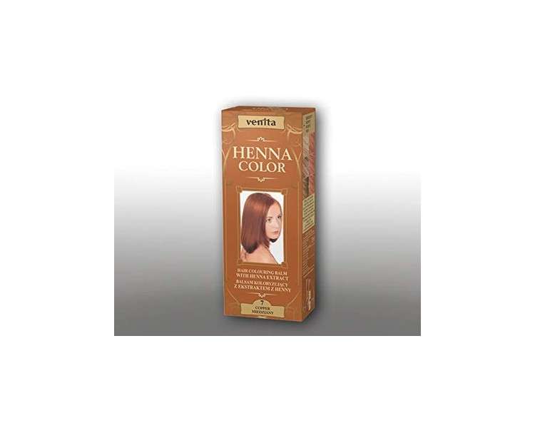 Venita Henna Color Hair Dye 7 Copper 75ml