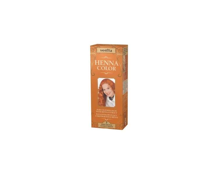 Venita Henna Color Hair Dye 3 Orange 75ml