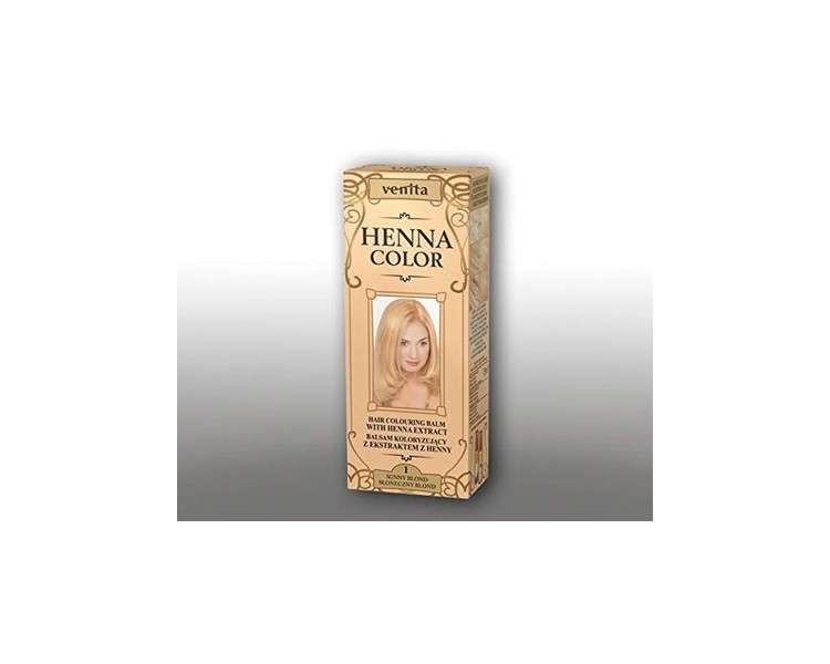 VENITA Henna Tube 001 Sun Blonde