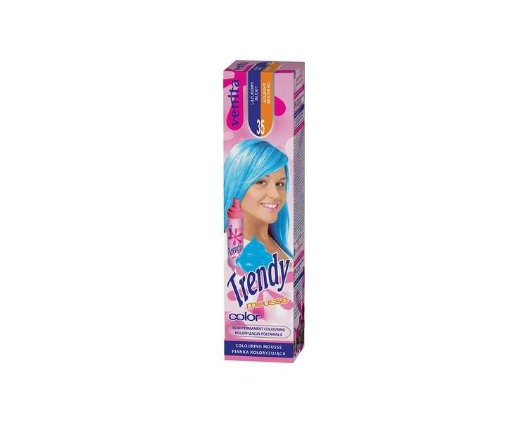 Venita Trendy Color Mousse Hair Coloration Sky Blue No. 35