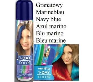 Venita 1-Day-Color Hairspray Navy Blue Colour