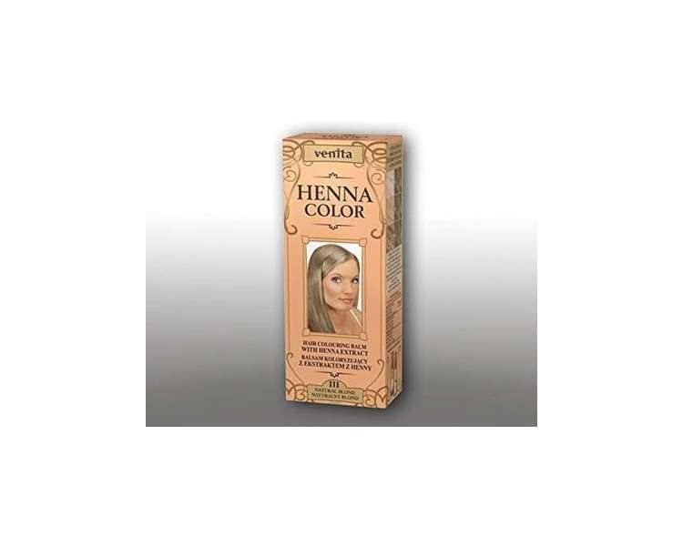 Venita Henna Color Hair Dye 111 Natural Blonde 75ml