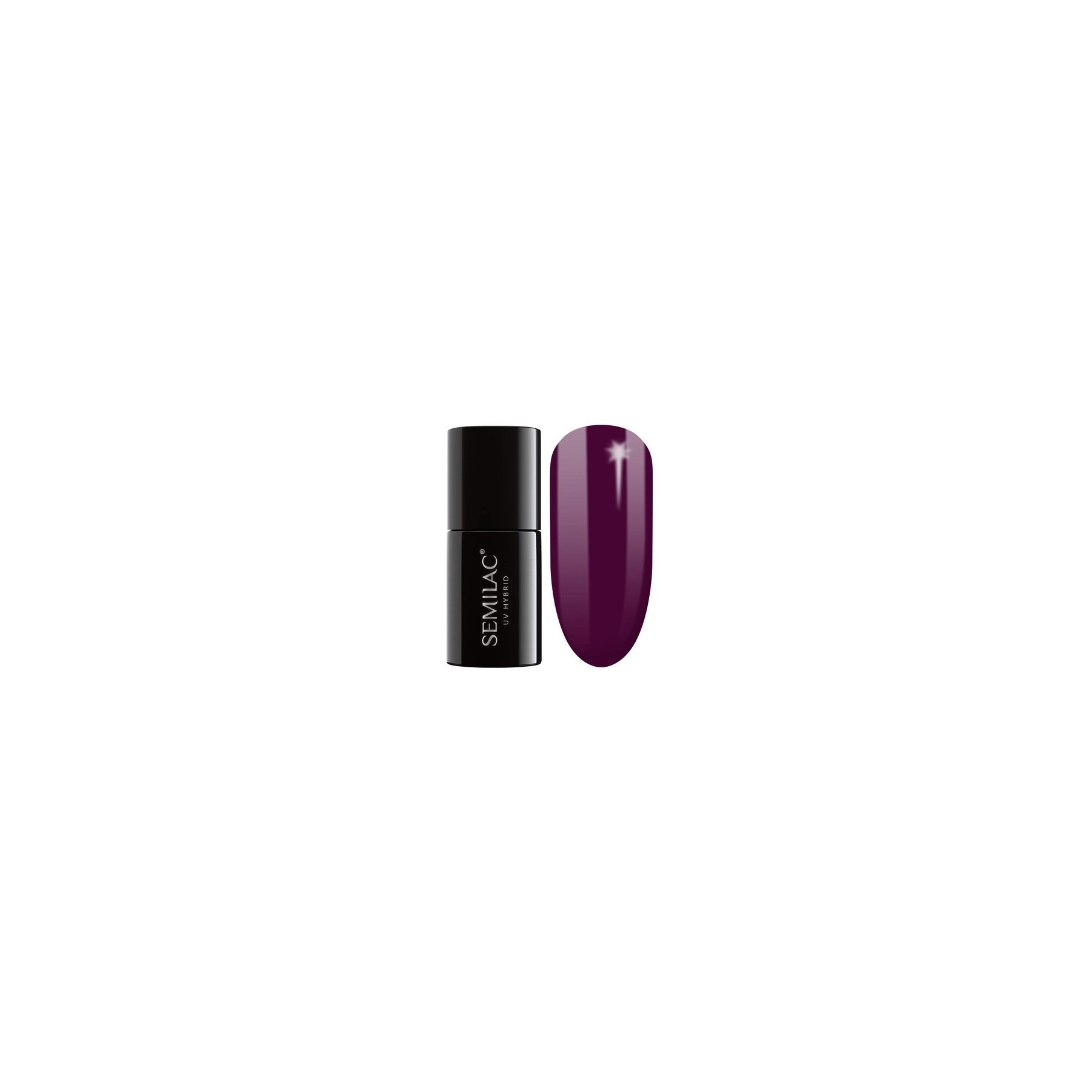 Semilac UV Nail Polish Burgundy Wine Color 083 7ml
