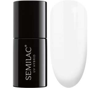 Semilac UV Nail Polish Strong White 001 Color 7ml