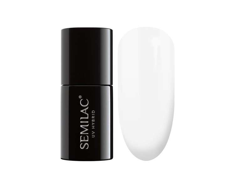 Semilac UV Nail Polish Strong White 001 Color 7ml